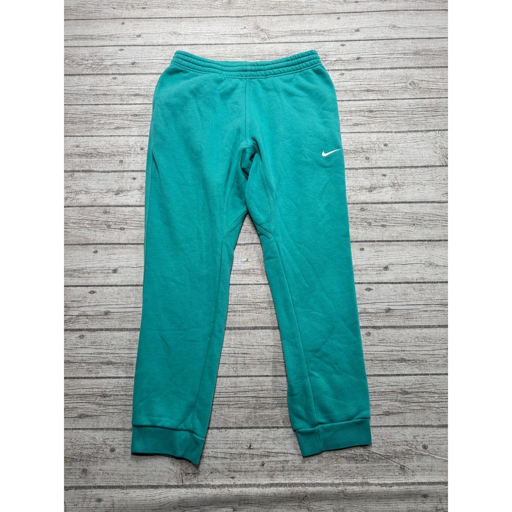Nike Sweatpants Men's XL Teal Green Tech Club Fleece Swoosh Athletic Sportswear